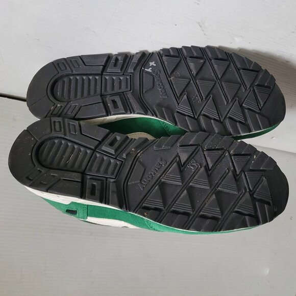 Saucony Shadow 5000 Green White Black Leather Sneaker Shoes S70404 Men\'s size 10